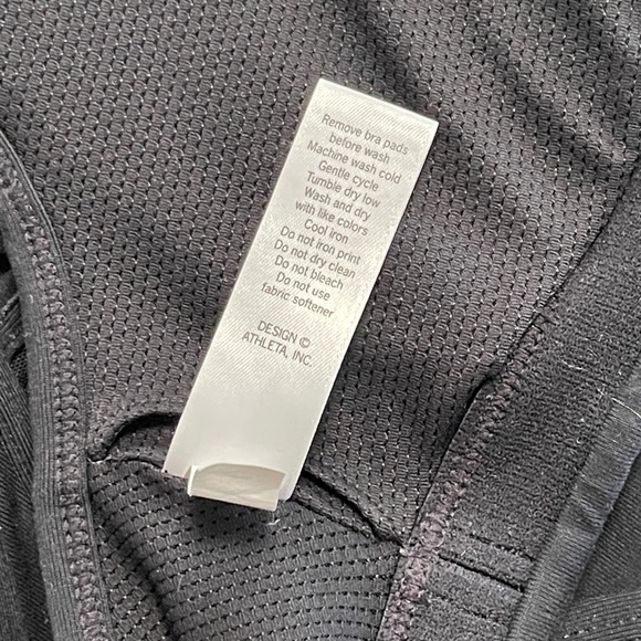 ATHLETA Activewear Mind Over Mat Bra Black Strappy Crisscross Padded XS #459175 - Picture 9 of 11